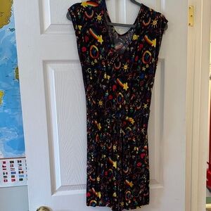 torrid Black Rainbow Print Romper